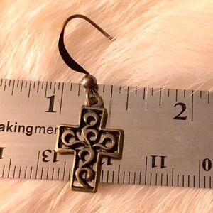 Celtic Cross in bronze Earrings